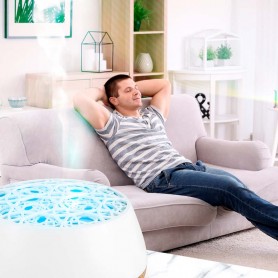 Diffuseur d'arôme, humidificateur et lampe AROMI 400 blanc Yoghi