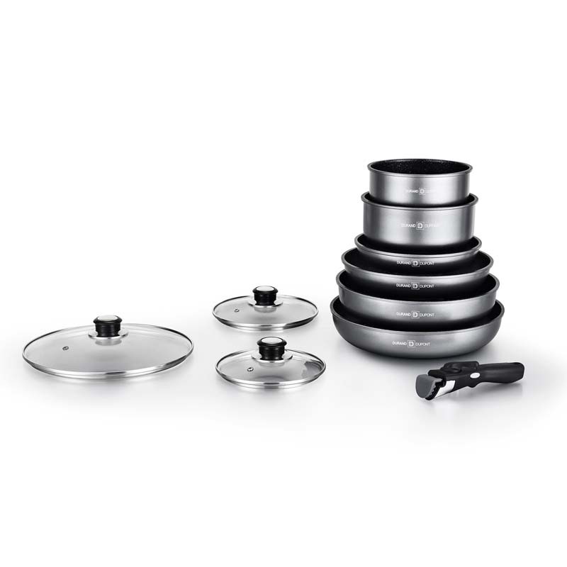 Batterie de Cuisine 10 Pcs aluminium anti adhésif TFI EDGE Durand Dupont