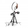 Trépied vlogging avec LED Livestreaming et microphone VLOG 550 Wi Light