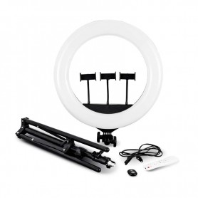 SELFIE SUR TRÉPIED PROFESIONNEL AVEC ANNEAU LUMINEUX 18' RL18 DE WI-LIGHT