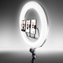 SELFIE SUR TRÉPIED PROFESIONNEL AVEC ANNEAU LUMINEUX 18' RL18 DE WI-LIGHT