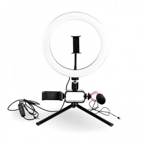 TRÉPIED VLOGGING KIT ET LIVESTREAMING AVEC ANNEAU LUMINEUX VLOG 350 DE WI-LIGHT