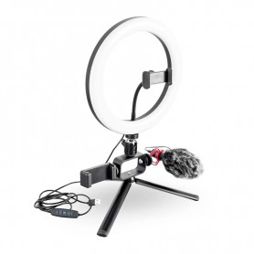 Trépied vlogging et livestreaming avec LED et microphone VLOG 350 Wi Light