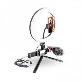 Trépied vlogging et livestreaming avec LED et microphone VLOG 350 Wi Light