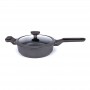 SAUTEUSE 24 CM EN FONTE D'ALUMINIUM AVEC COUVERCLE EN SILICONE SYCAMORE ST24TFI DE KITCHENCOOK
