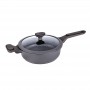 SAUTEUSE 24 CM EN FONTE D'ALUMINIUM AVEC COUVERCLE EN SILICONE SYCAMORE ST24TFI DE KITCHENCOOK