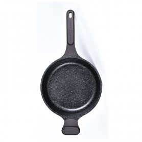 SAUTEUSE 24 CM EN FONTE D'ALUMINIUM AVEC COUVERCLE EN SILICONE SYCAMORE ST24TFI DE KITCHENCOOK