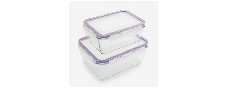 Boites de rangement alimentaire : en verre, en plastique, hermétique